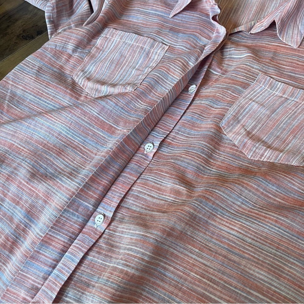 Splendid | Lightweight Button Down Blouse | Large - image 6